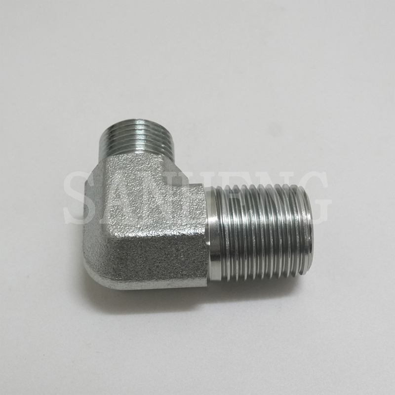 Sanheng Hydraulic 1CT9-SP / 1DT9-SP DIN Metric Male BSPT 90&deg; Elbow Adapter