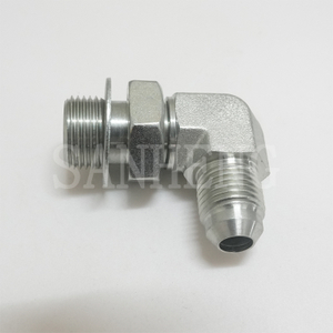 Sanheng Hydraulic 7202 MJ-MBSPP / 1JG9 JIC BSPP O-ring 90&deg; Elbow Flare Adapter