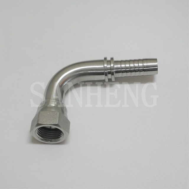 Sanheng Hydraulic 26791 Female JIC Swivel 90&deg; Degree Elbow Swaged Hose Fitting