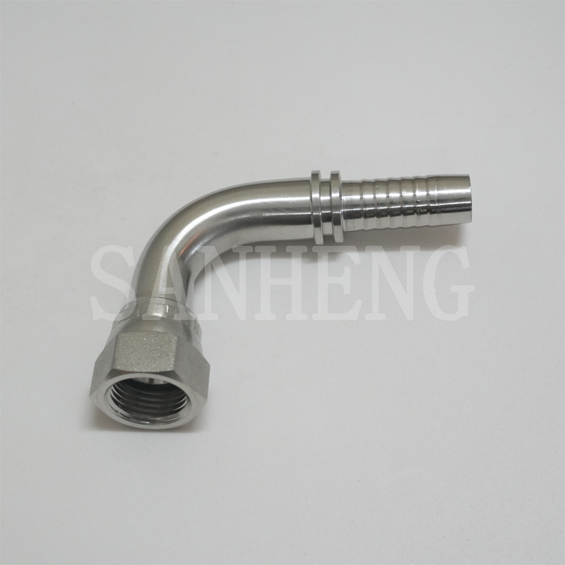 Sanheng Hydraulic 26791 Female JIC Swivel 90&deg; Degree Elbow Swaged Hose Fitting