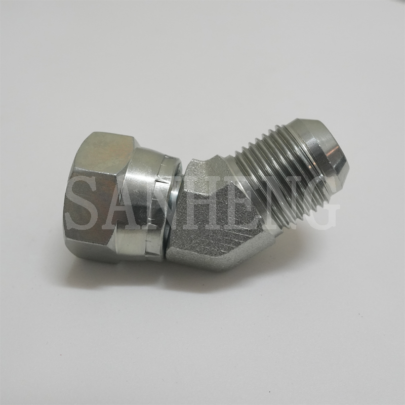 Sanheng Hydraulic 6502 MJ-FJS / 2J4 JIC 74&deg; Cone Male FemaleThread Adapter