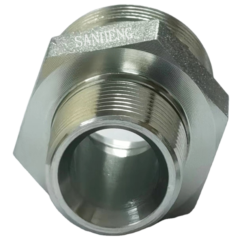 Sanheng Hydraulic 1CN / 1DN Hydraulic Metric Male DIN2353 to NPT Adapter