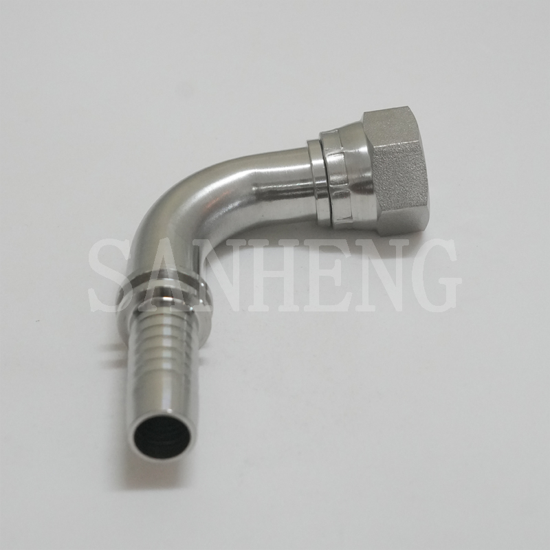 Sanheng Hydraulic 26791 Female JIC Swivel 90&deg; Degree Elbow Swaged Hose Fitting