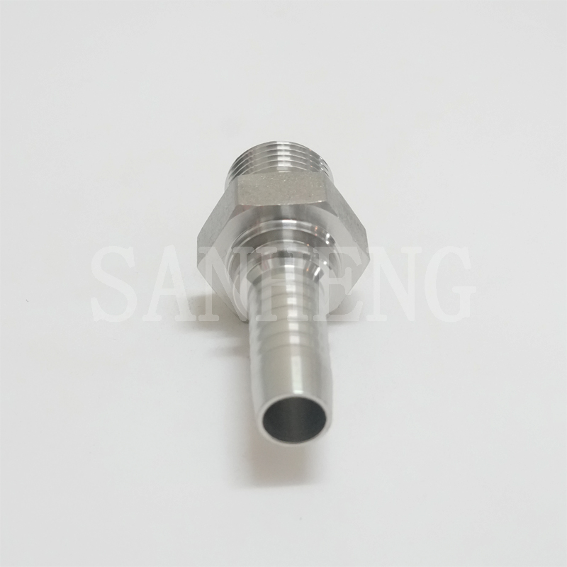 Sanheng Hydraulic 12611 12612 BSP Male 60&deg; Cone Seat Straight Swaged Hose Fitting