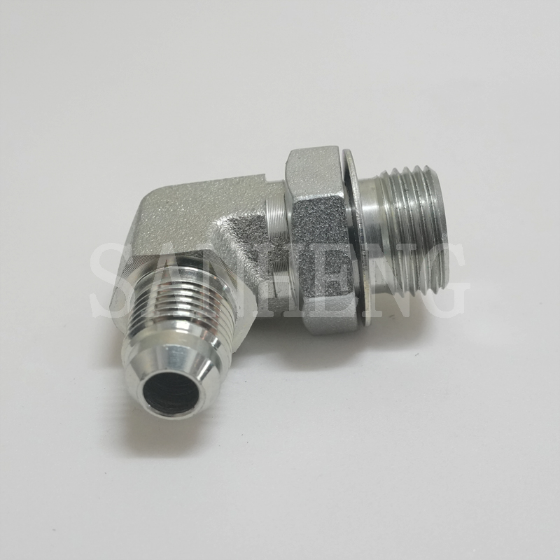 Sanheng Hydraulic 6801 MJ-MAORB / 1JO9-OG JIC SAE O-ring Boss Elbow Fitting
