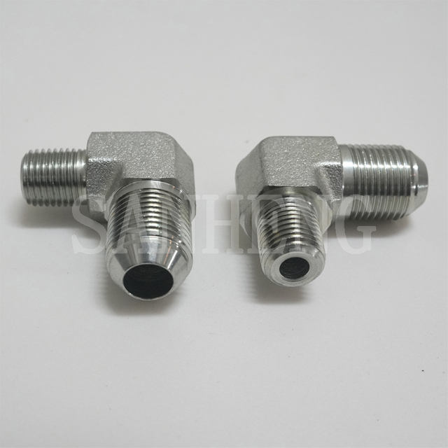 Sanheng Hydraulic 90&deg; Elbow 2501 MJ-MP / 1QT9 Flare METRIC NPT Adapter
