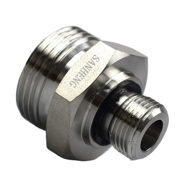 Sanheng 1CB / 1DB Hydraulic METRIC DIN To BSPP Male Thread Adapter