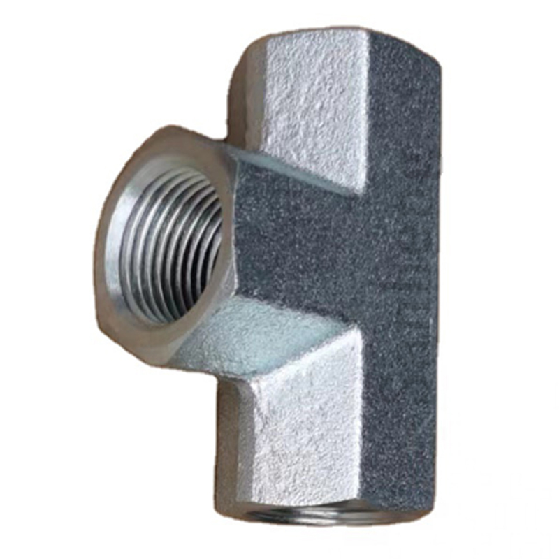Sanheng Hydraulic Three-way 5605 FP-FP-FP / GN-PK NPT Female Thread Tee Fitting Adapter