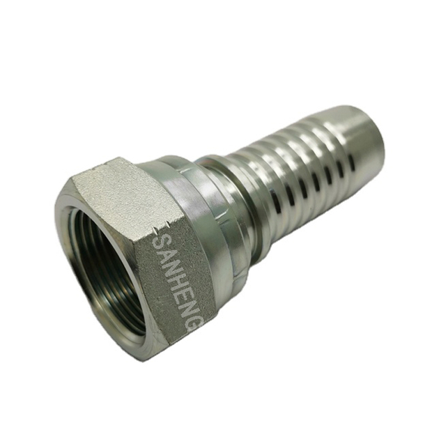 Sanheng Hydraulic SAE 26711 26712 Swivel JIC Female 74&deg; Cone Swaged Hose Fitting