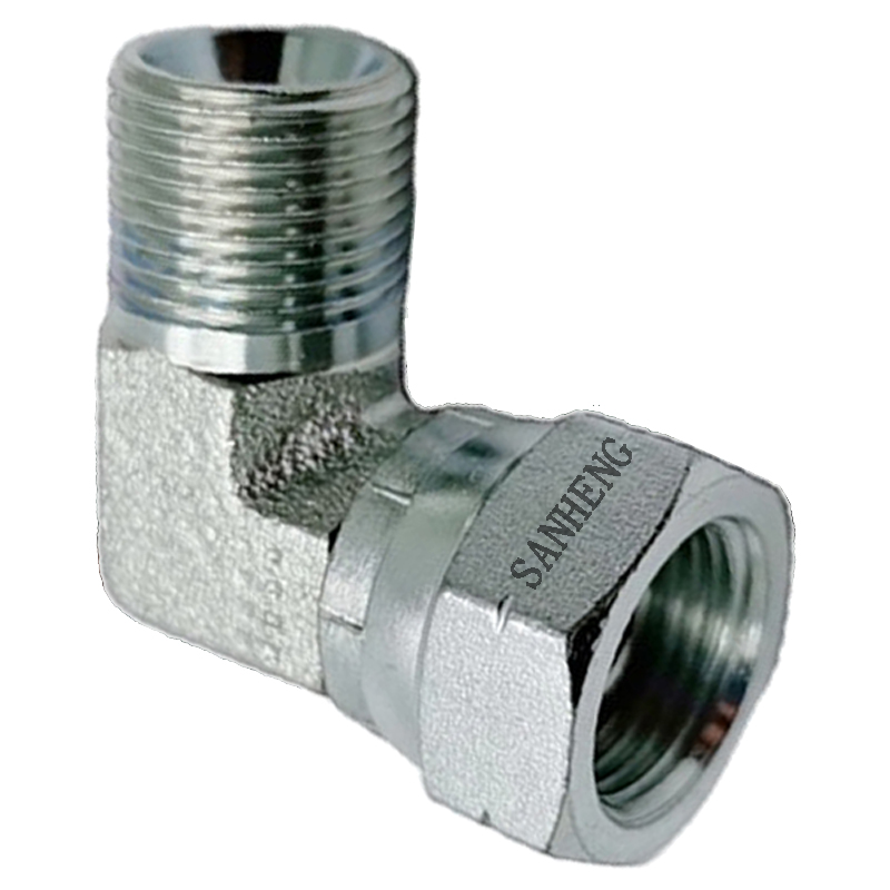 Sanheng 2B9 MBSPP-FBSPPS Male BSP to Female BSP Swivel Elbow Hydraulic Pipe Fitting